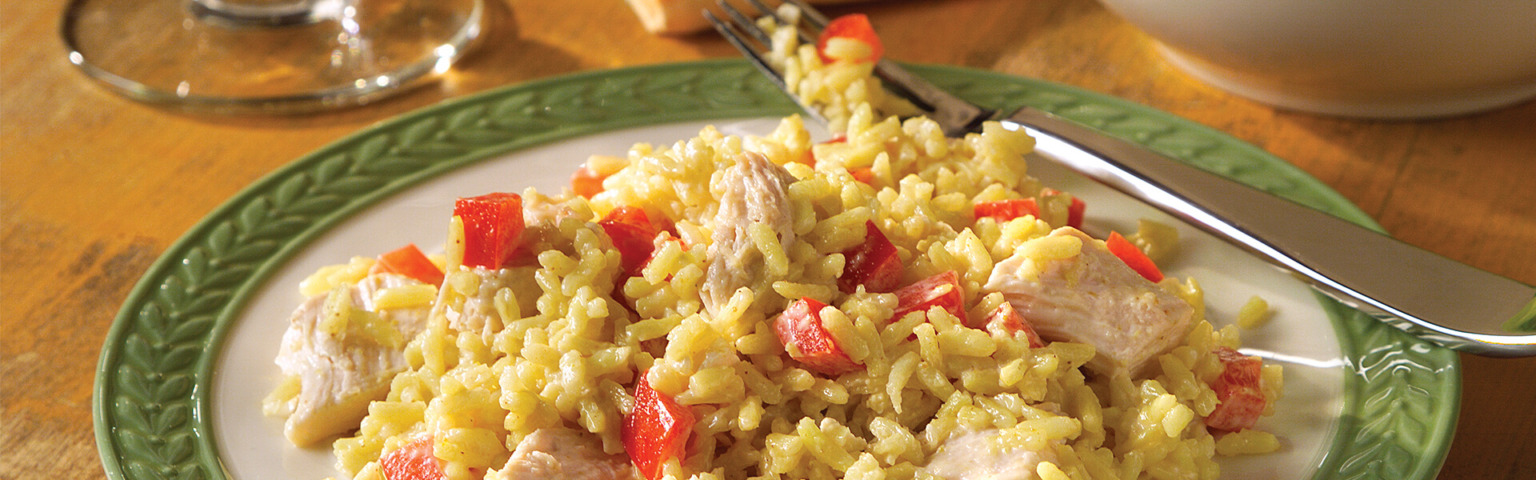 15 Minute Curried Chicken and Rice Salad