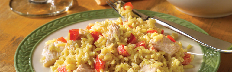 15 Minute Curried Chicken and Rice Salad