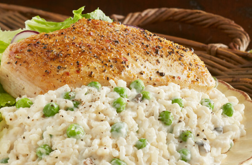20 Minute Parmesan Chicken and Rice Dinner