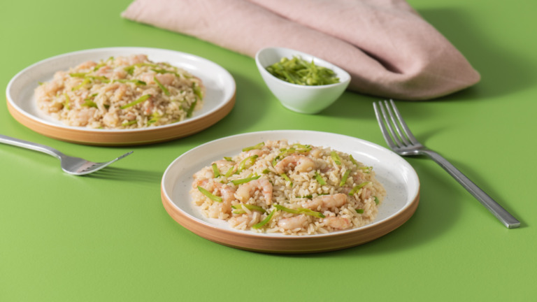 Asian Shrimp Salad with Jasmine Rice