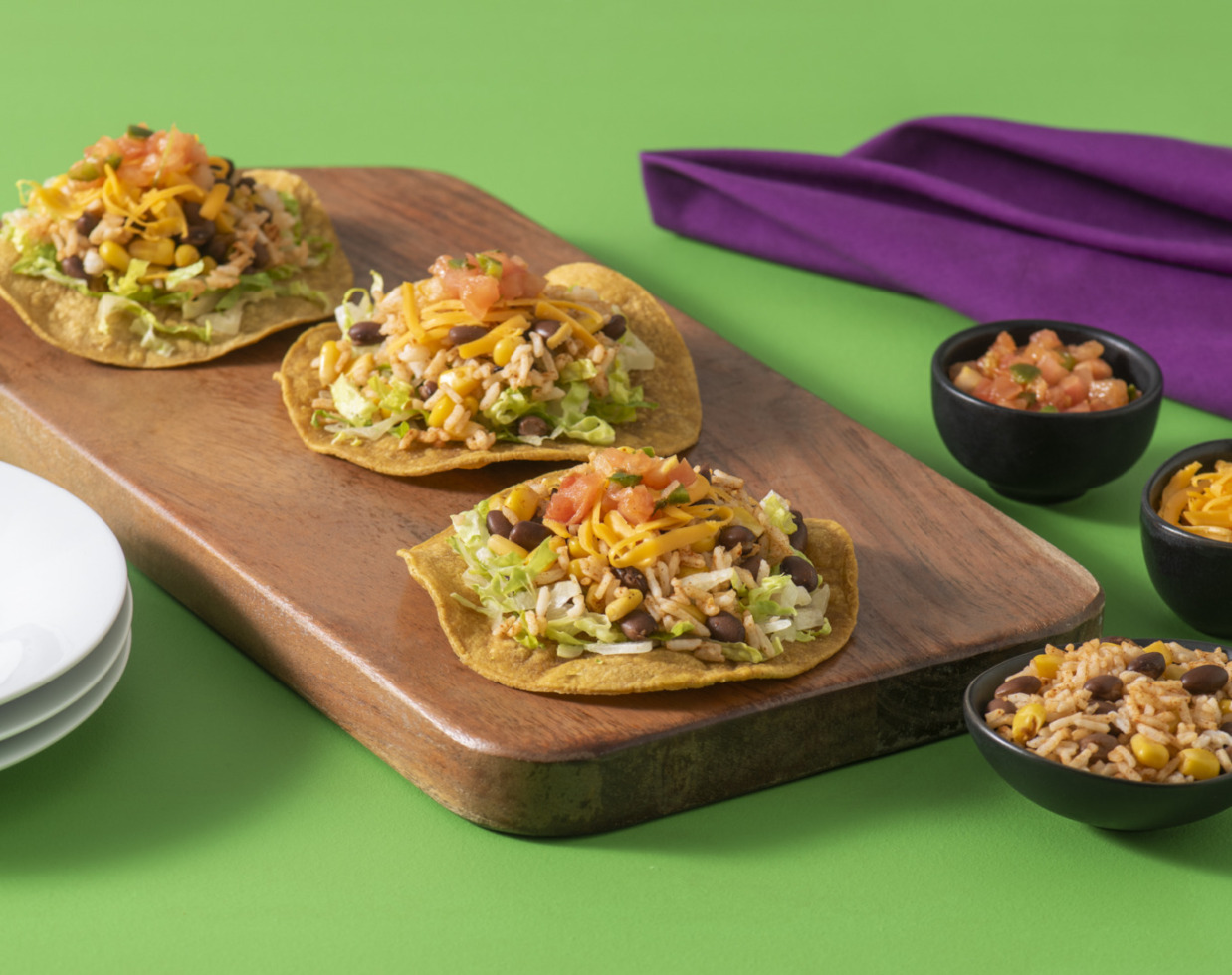 Black Beans and Rice Tostadas