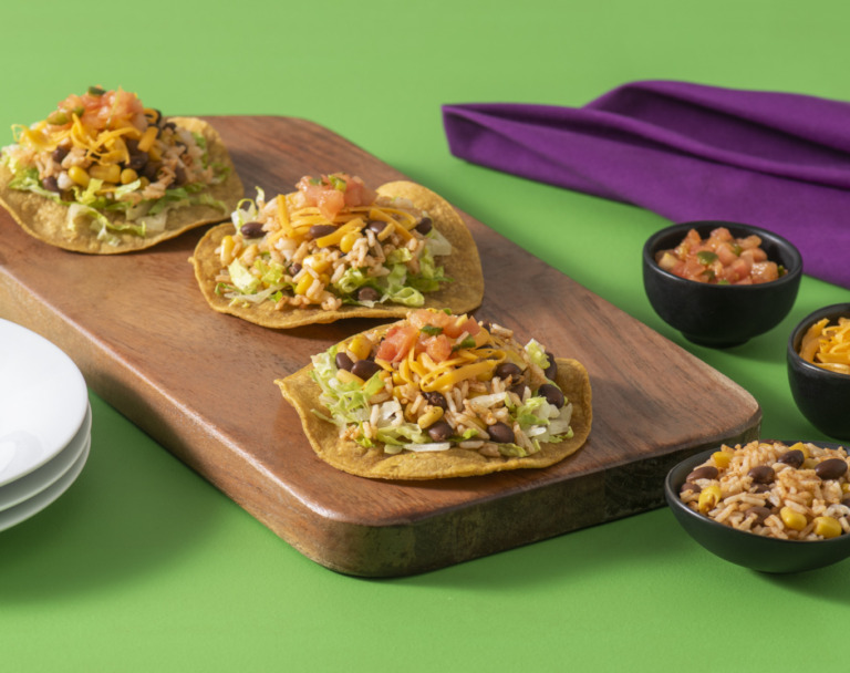 Black Beans and Rice Tostadas