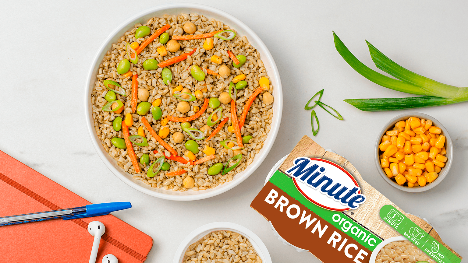 Corn and Edamame Rice Salad