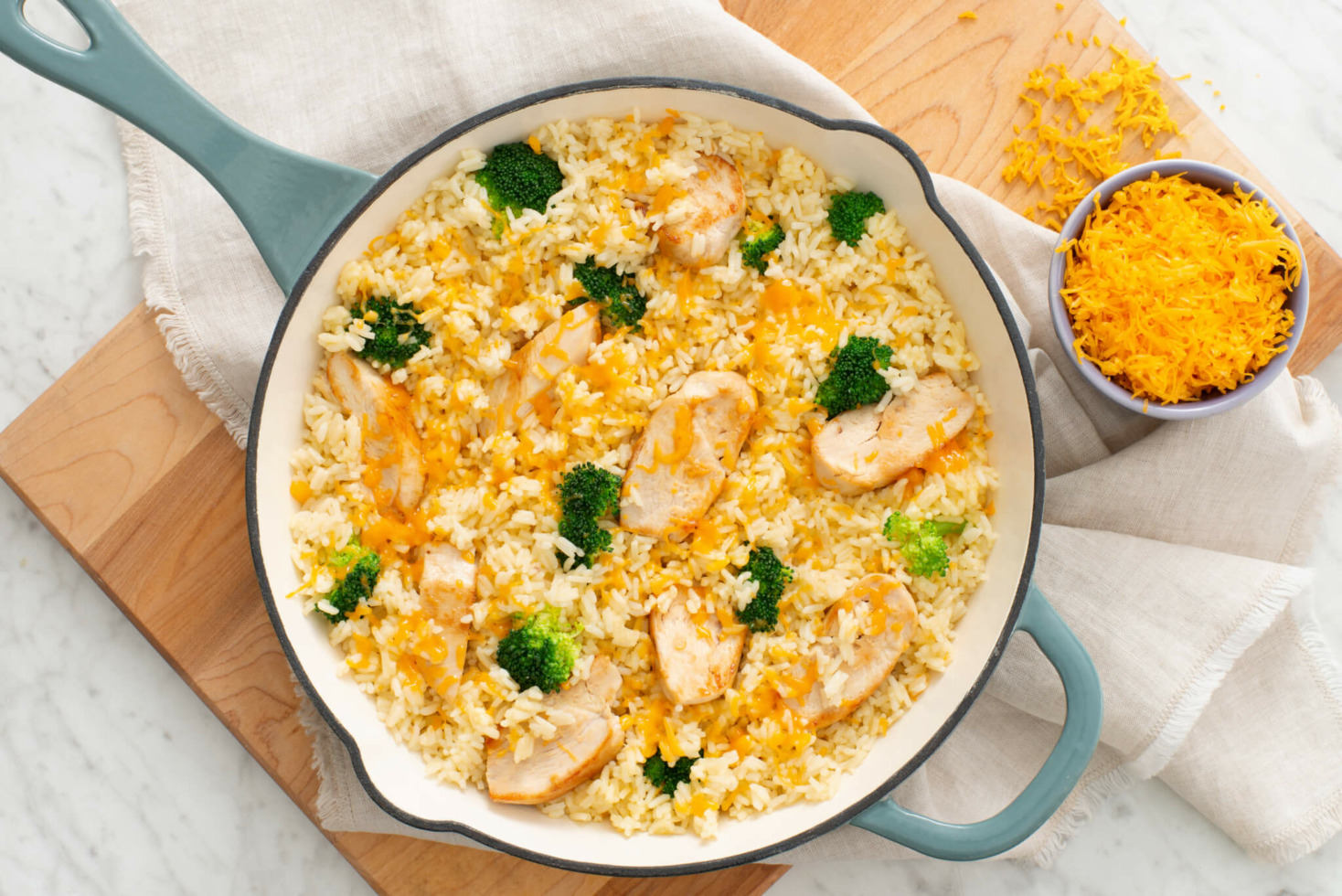 Cheesy Chicken and Rice Recipe with Broccoli