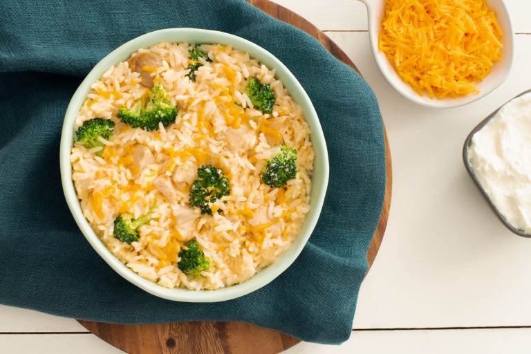 Cheesy Turkey and Broccoli Rice