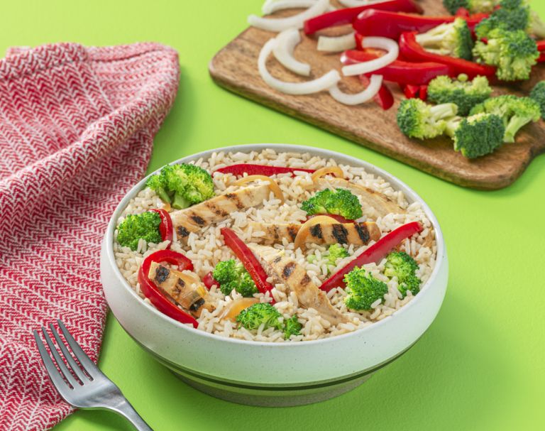 20 Minute Chicken and Rice Stir-Fry