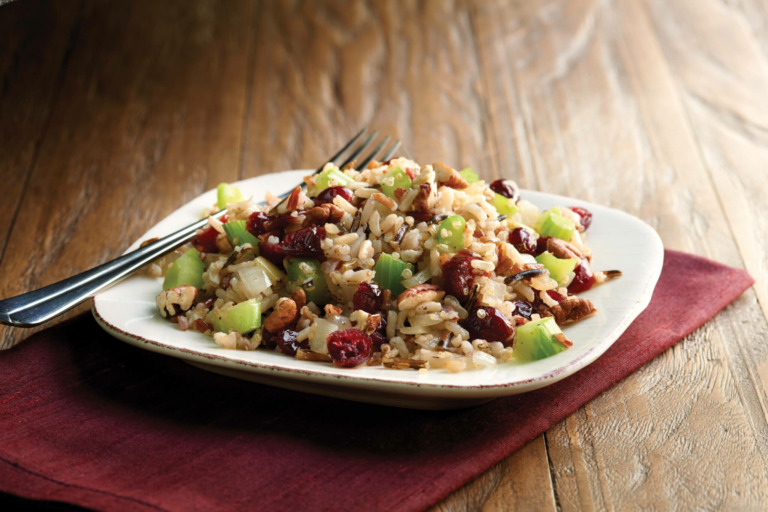 Cranberry Pecan Rice and Quinoa Stuffing