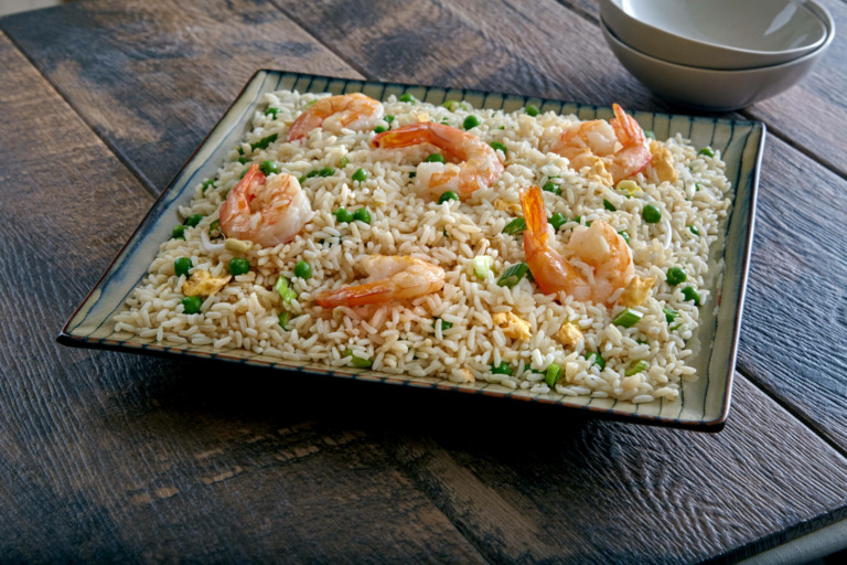 Easy Sesame Shrimp Fried Rice