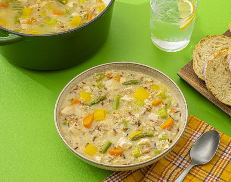 Homestyle Four Grain and Chicken Soup