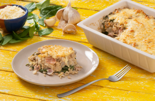 Spinach and Bacon Casserole