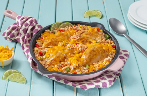 mexican-rice-dinner-with-chicken-and-cheese