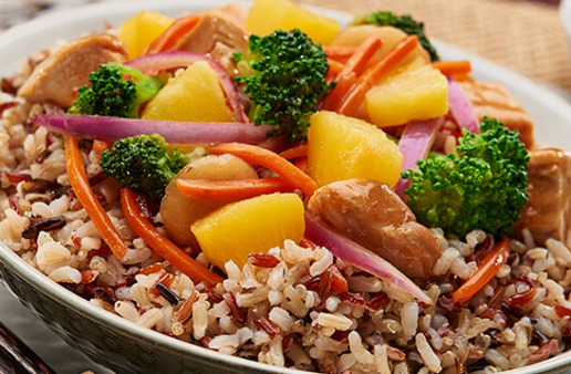 Stir Fry Chicken Vegetable and Rice and Quinoa