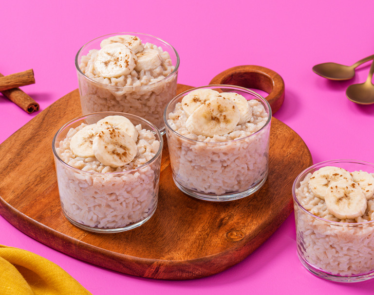 Oat Milk Banana Rice Pudding