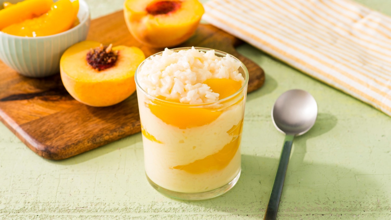 Peachy Rice Pudding