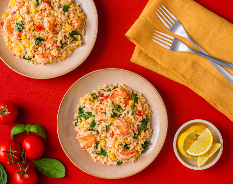 Shrimp and Corn Risotto