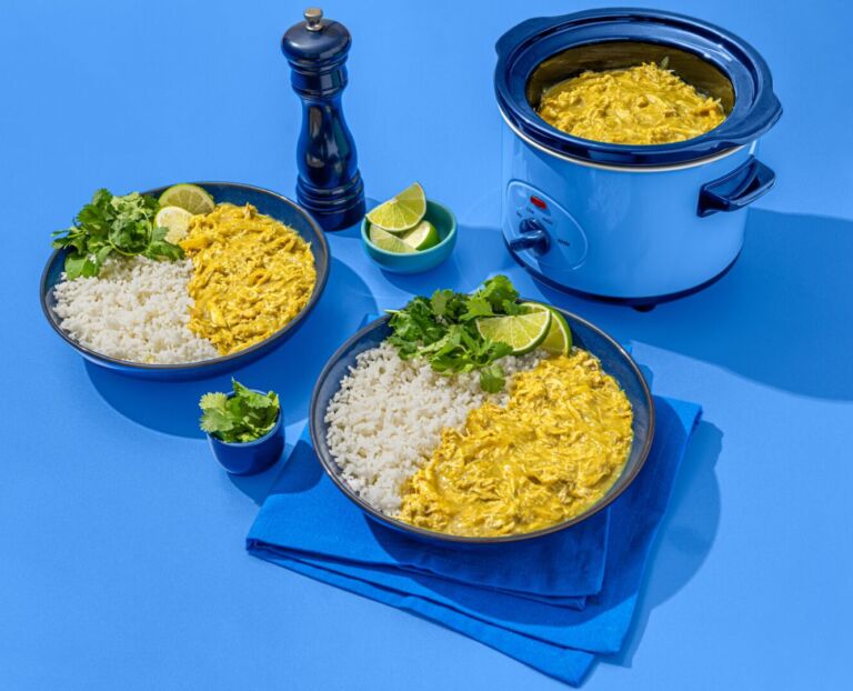 Slow Cooker Chicken and Curry Rice