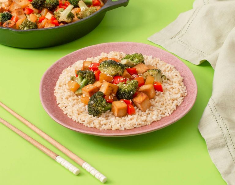 Teriyaki Tofu and Vegetable Stir-Fry