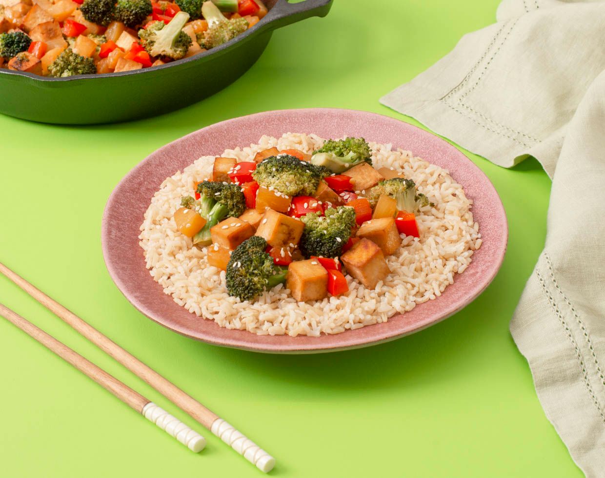 Teriyaki Tofu and Vegetable Stir-Fry