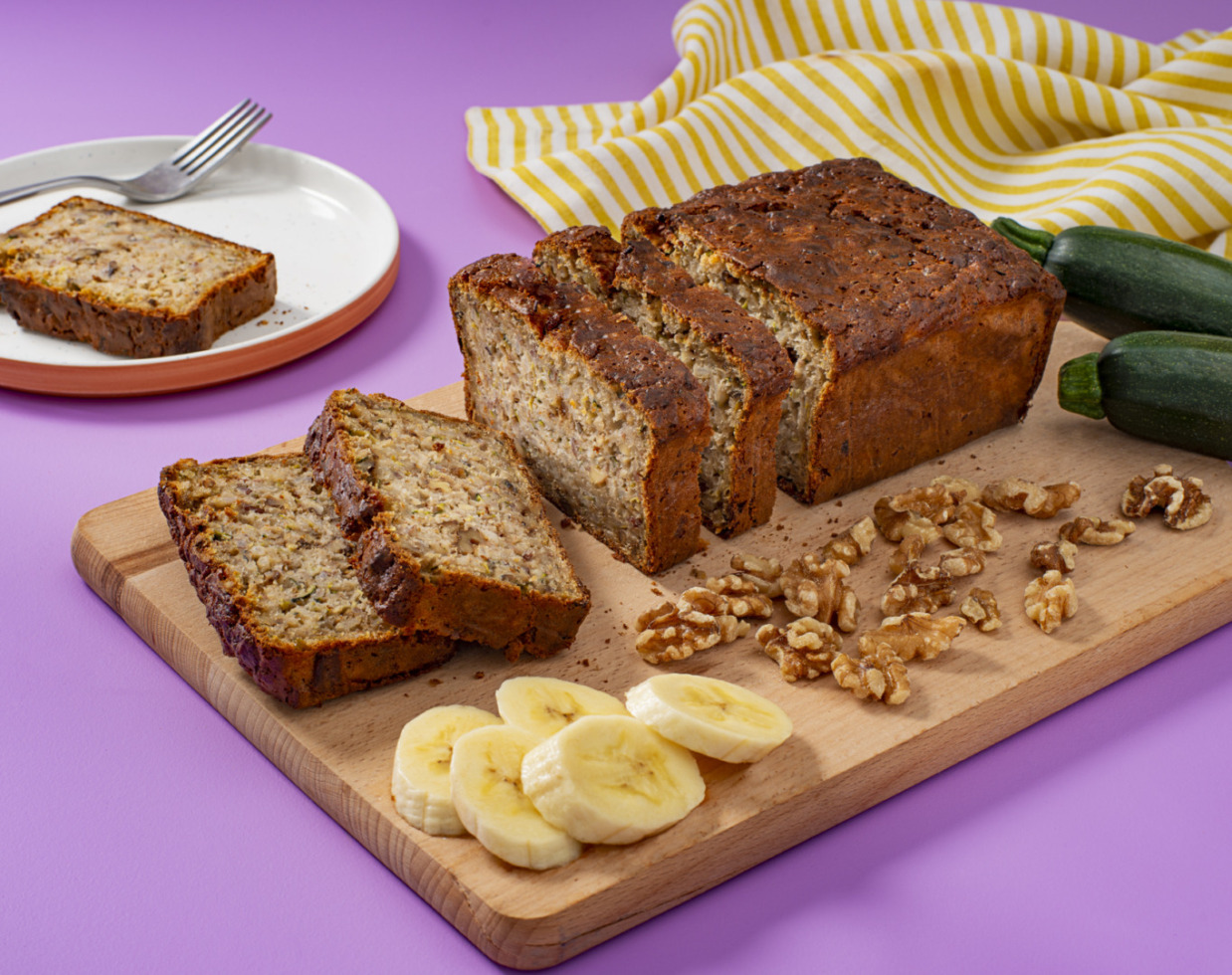 Zucchini, Banana, Rice and Quinoa Bread