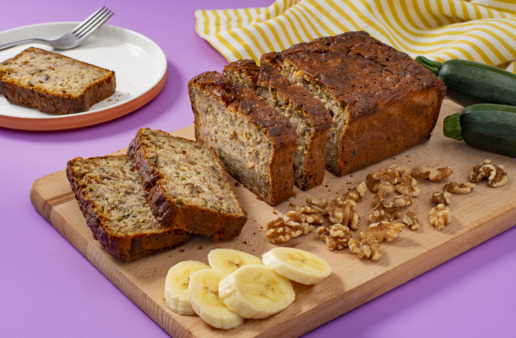 zucchini bread with bananas rice and quinoa