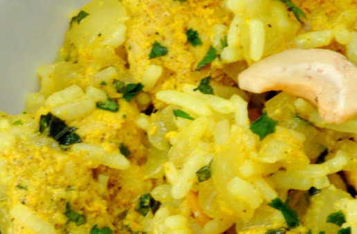 Instant Pot Chicken Biryani with rice