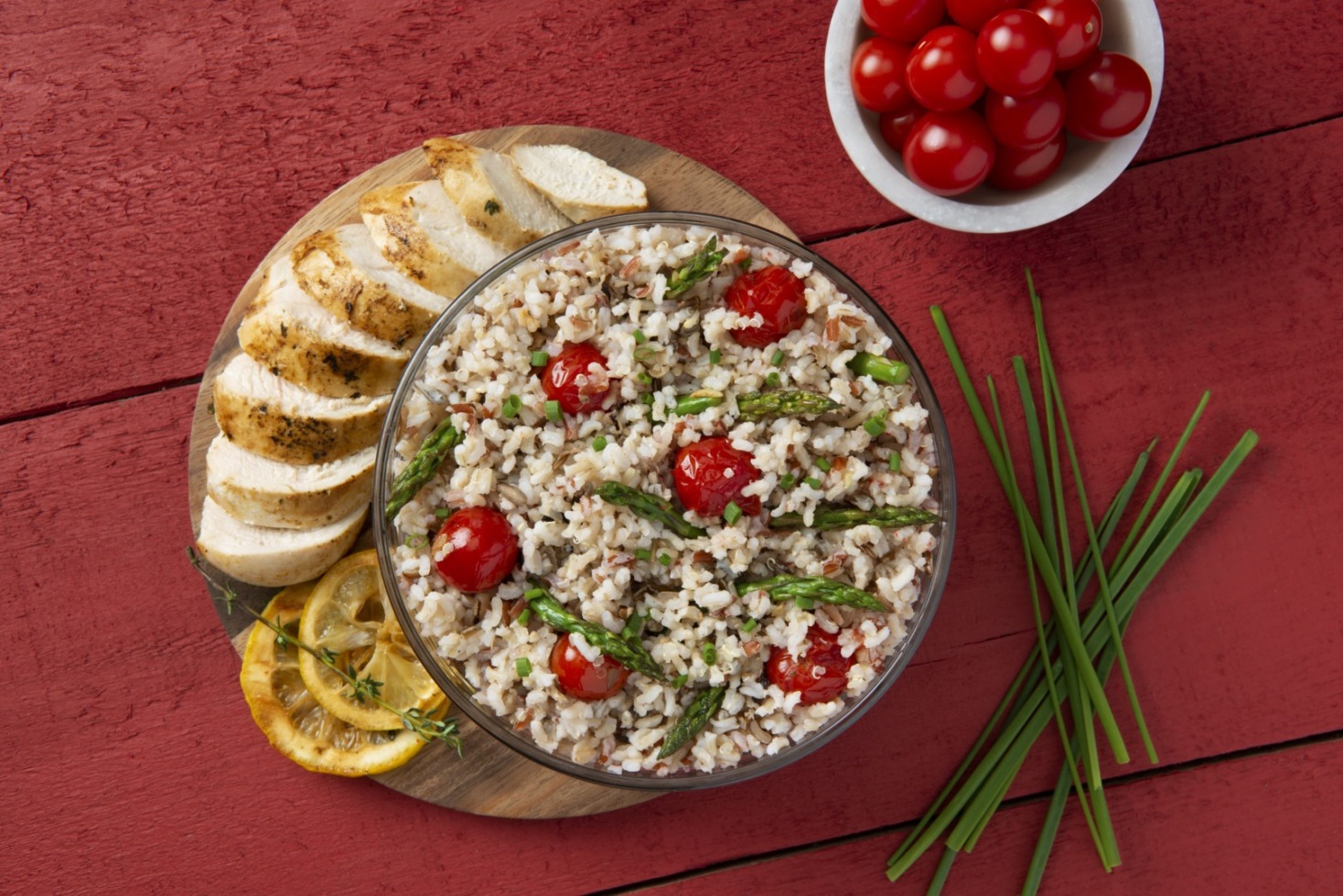 Lemon Chicken with Rice and Quinoa