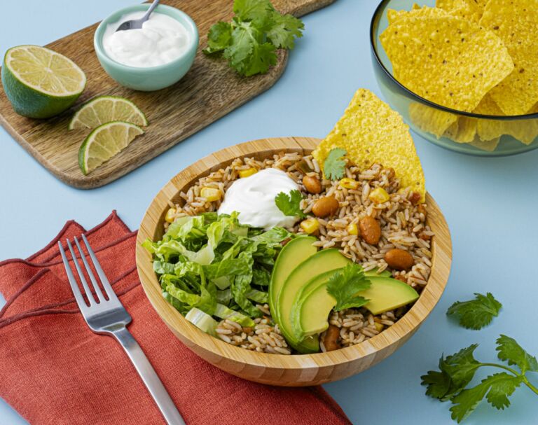 Rice and Beans Burrito Bowl