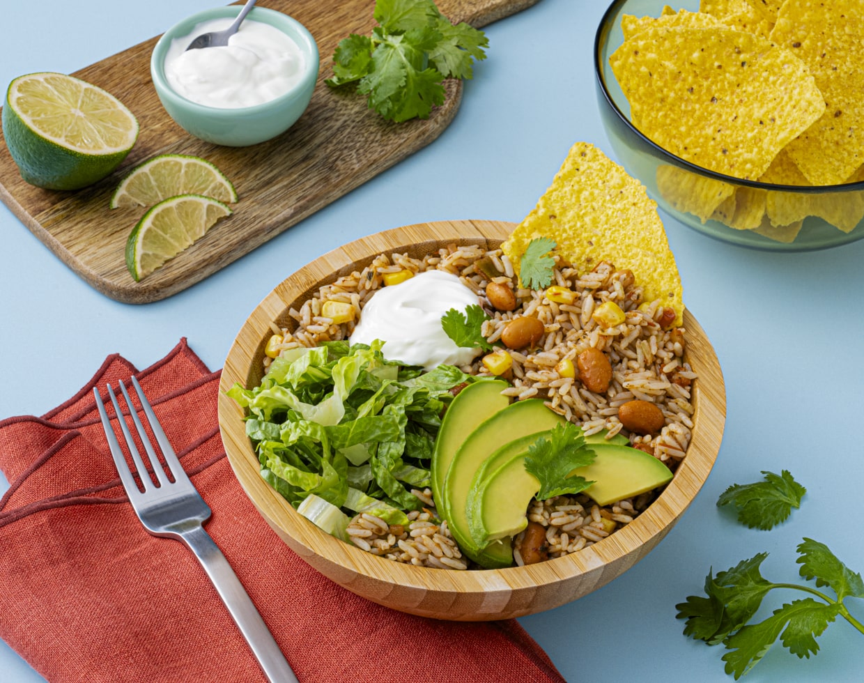 Rice and Beans Burrito Bowl