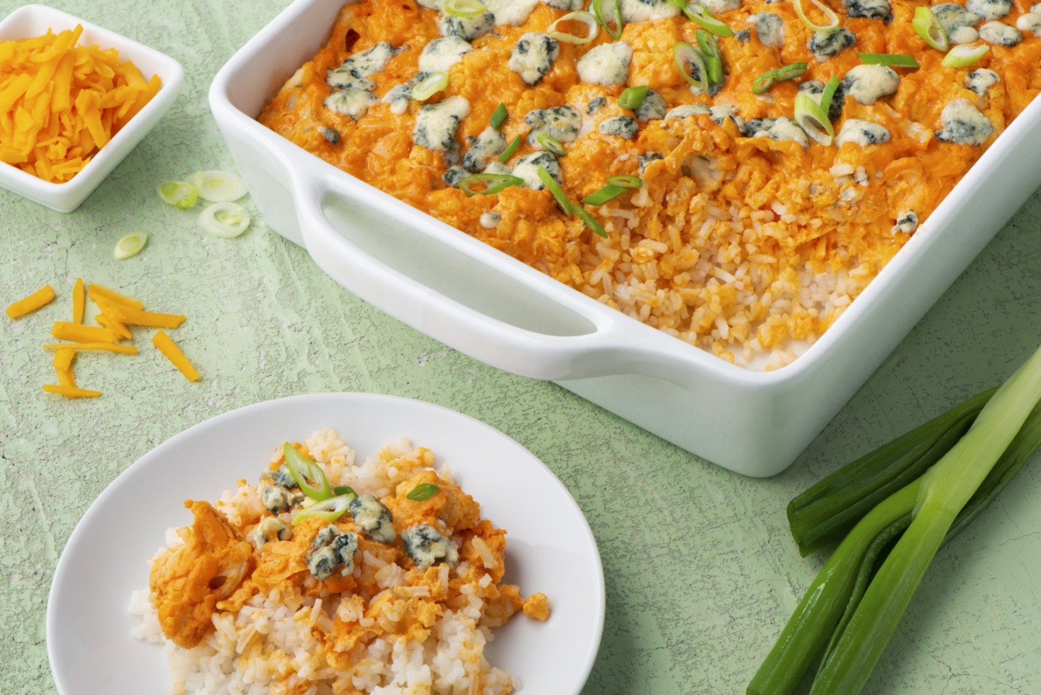 Buffalo Cauliflower Casserole