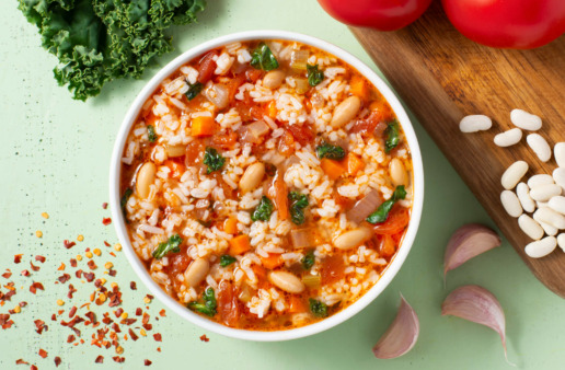 Hearty Rice Minestrone Soup