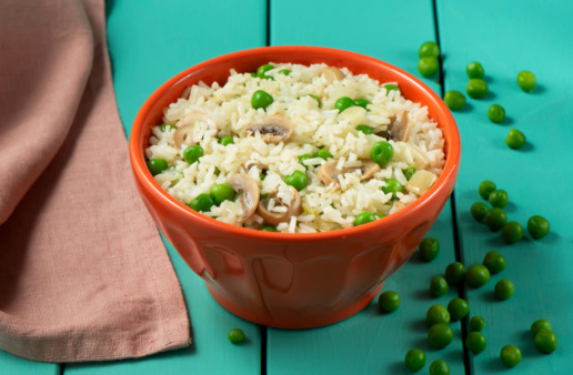 15 Minute Savory Rice Pilaf with vegetables