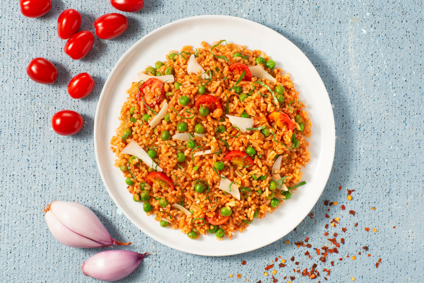 Pea and Sun-Dried Tomato Pesto Rice