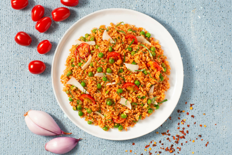 Pea and Sun-Dried Tomato Pesto Rice