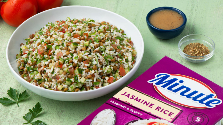 Rice and Lentil Tabbouleh Salad