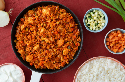 Chicken Tandoori Rice Skillet Casserole