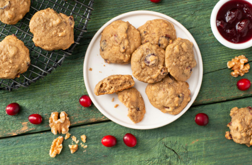 Jasmine Rice and Cranberry Cookies