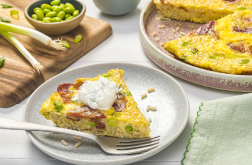 brown-rice-frittata-with-bacon-and-edamame