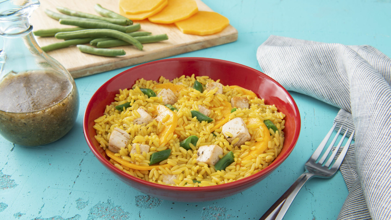 Quick Chicken, Rice and Veggies