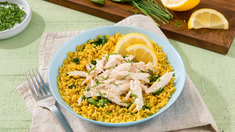 Artichoke and Asiago Chicken Rice