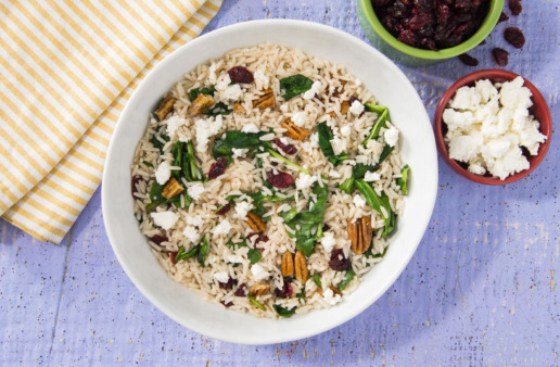 Holiday Rice Salad with pecans