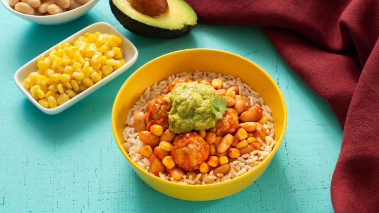 Turkey Meatball and Rice Chili