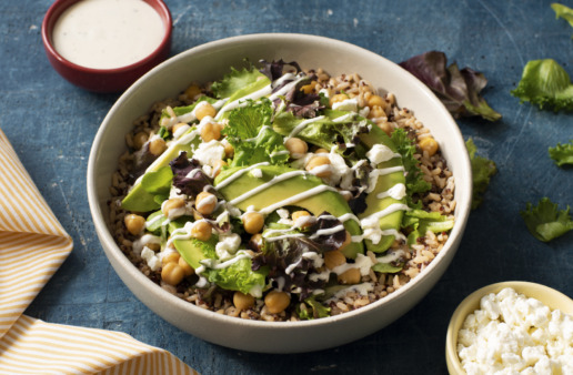 whole-grains-bowl-with-quinoa-brown-rice-goat-cheese-avocado-lettuce-and-ranch-dressing