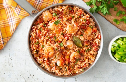 shrimp-jambalaya-recipe-with-instant-white-rice-ham-and-green-peppers