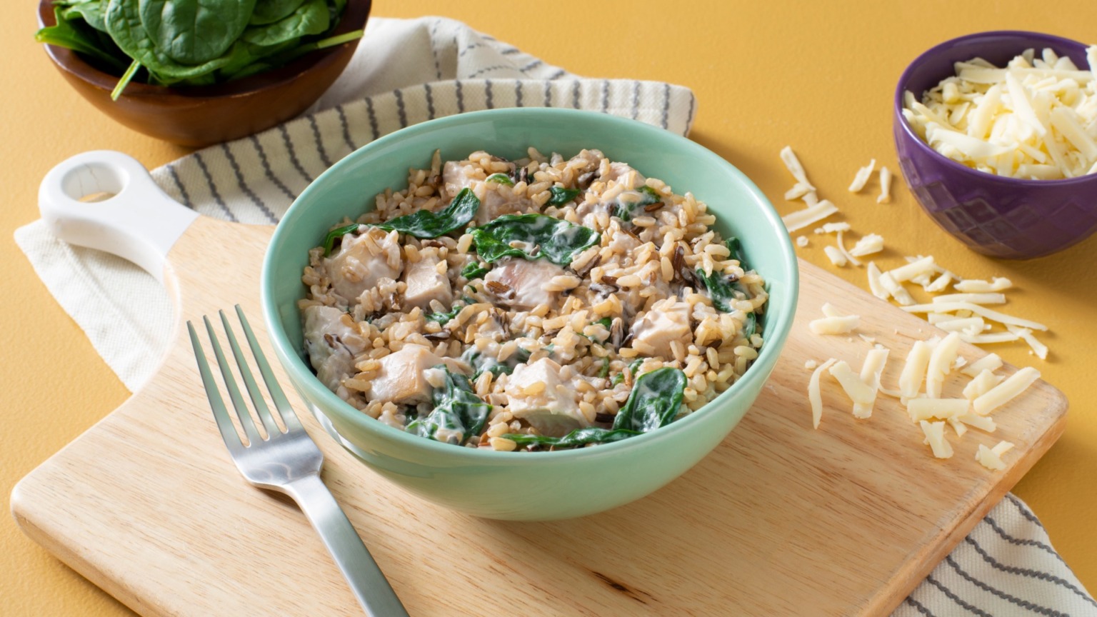 Turkey and Rice Florentine