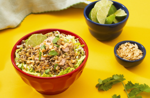 tuna-salad-with-brown-rice-quinoa-napa-cabbage-and-thai-dressing