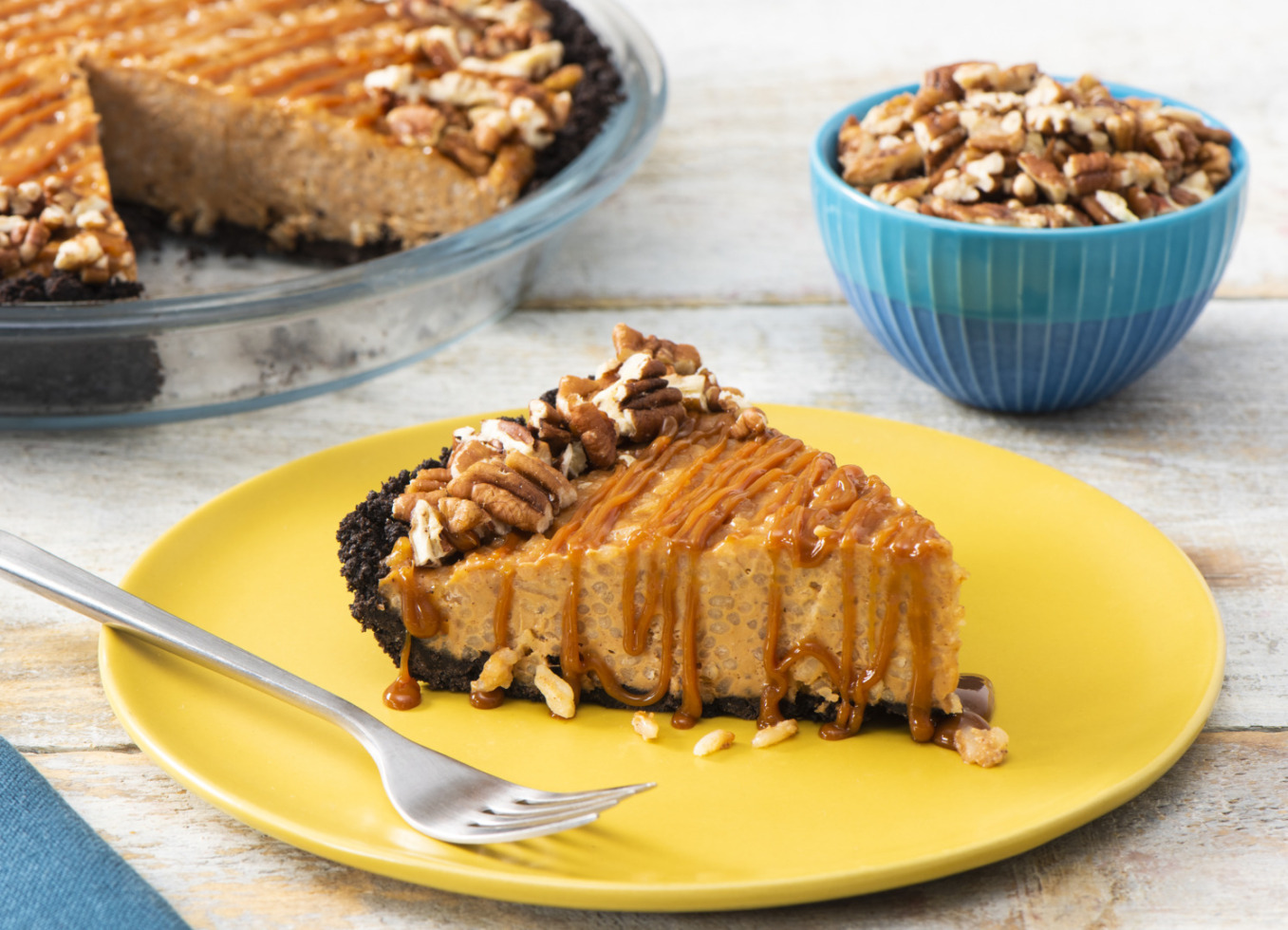 Salted Caramel Rice Pudding Ice Cream Pie