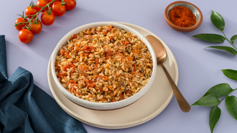 Spicy Pulled Pork Brown Rice