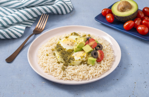 Pesto-Egg-Rice-with-avocado