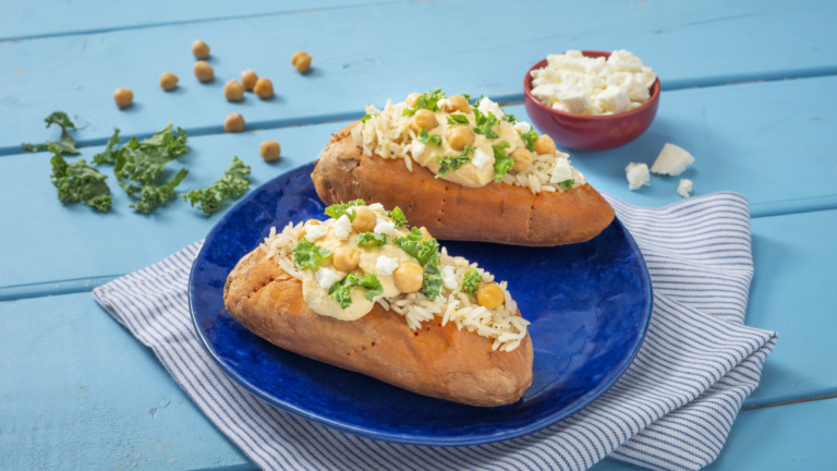 Power Rice-Stuffed Sweet Potato