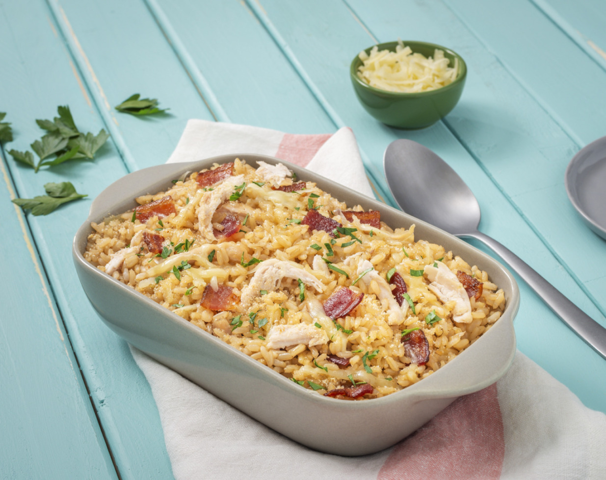 Turkey Bacon Rice Melt